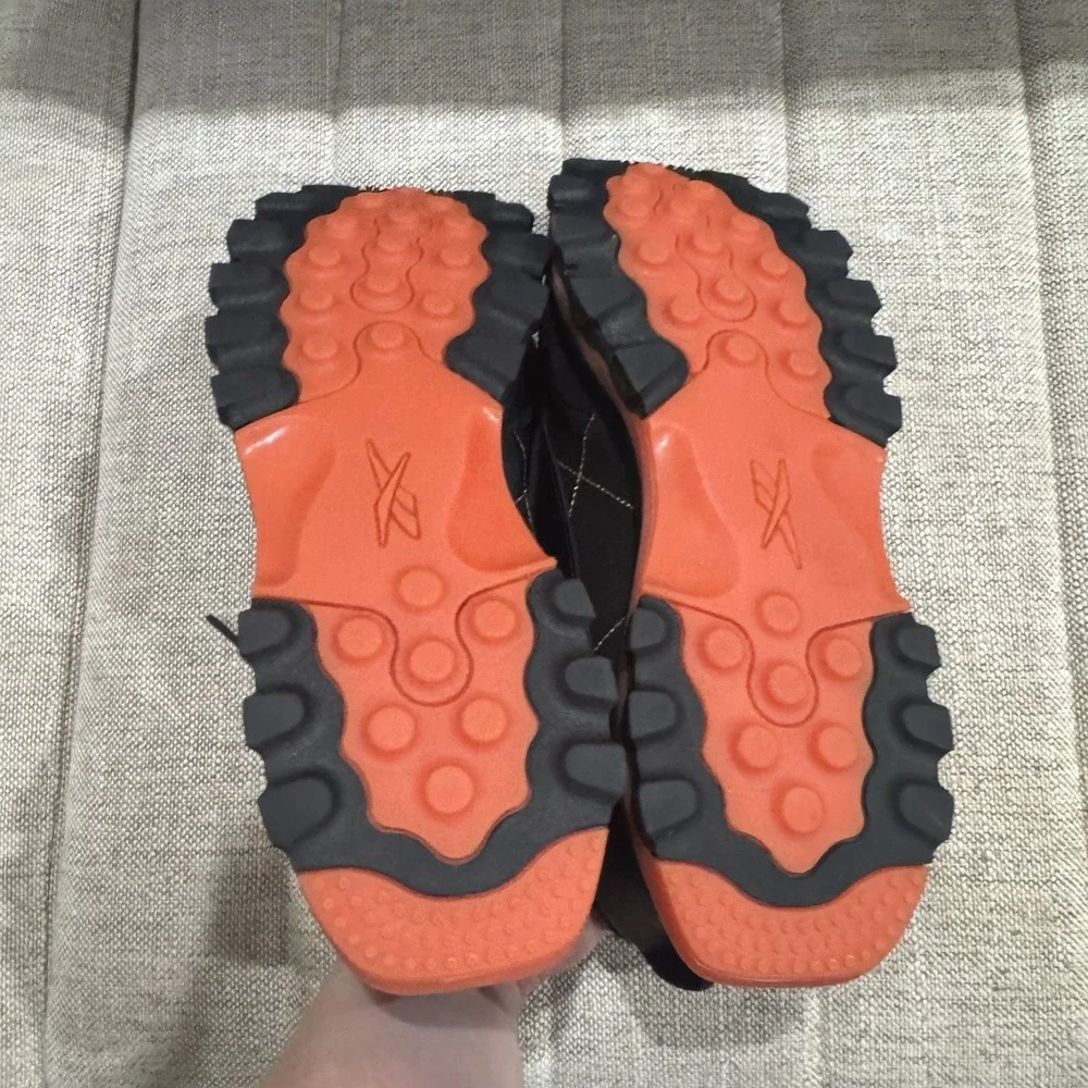 Cardi B x Reebok Classic Leather Core Black Fiery Orange Shoe Sneaker GY5925 9.5